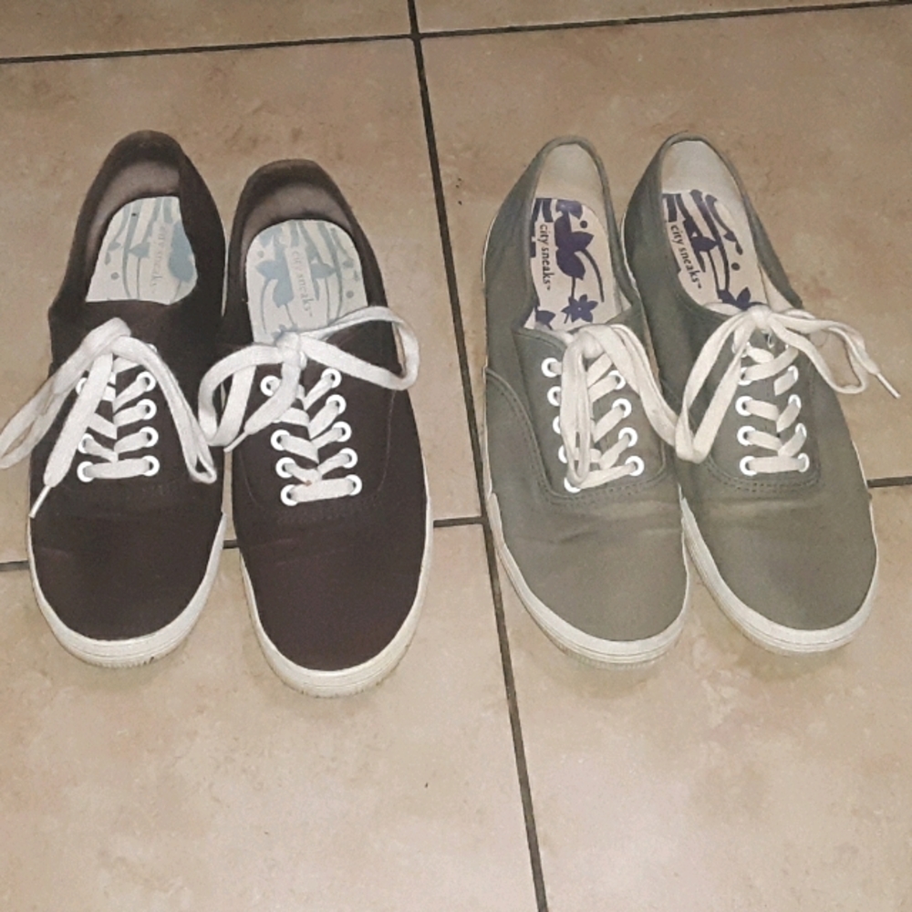 City Sneaks bundle 8.5 brown and gray